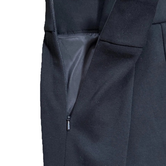 Cache Black Mini Skirt Women’s Size 10 Silver Zipper Detail Bodycon 90’s Vibe - Picture 3 of 5